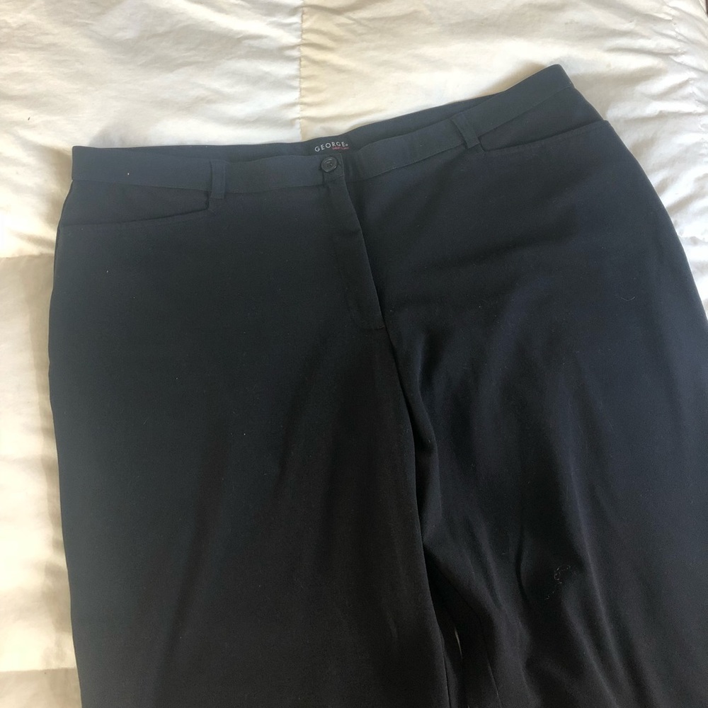 George ThinkThin size 22 black dress pants